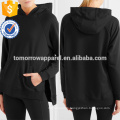 Black And White Jersey Hooded Top OEM/ODM Manufacture Wholesale Fashion Women Apparel (TA7008H)